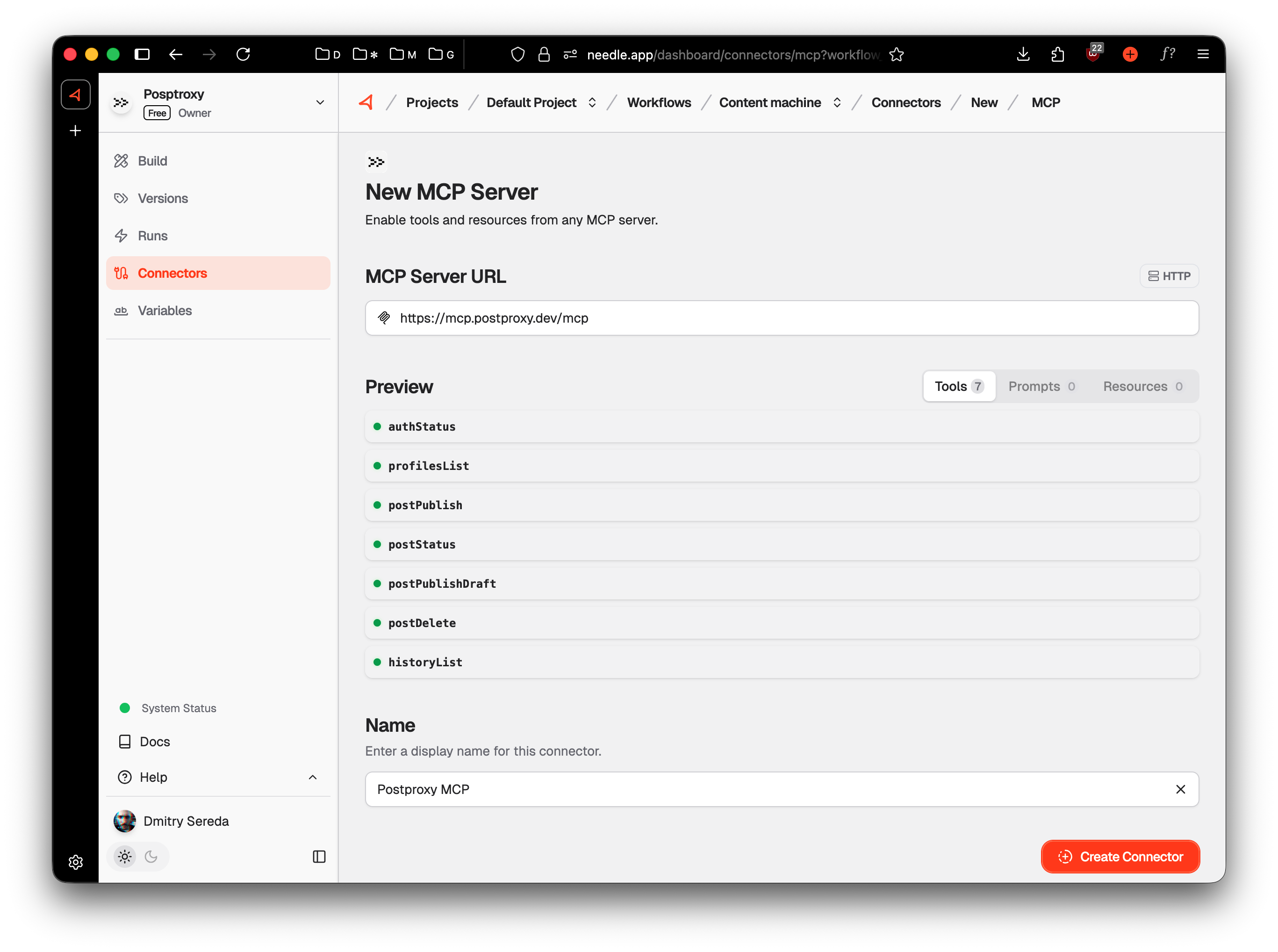 Postproxy MCP server setup